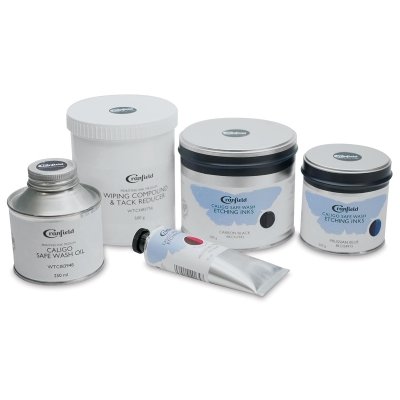 Caligo Safe Wash Etching Ink 500g Tin Prussian Blue