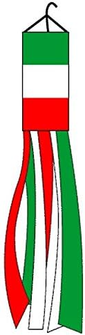 Flags Importer Italy Windsock Italian Polyester 60 Inch Outdoor Garden Wind Sock Decoration