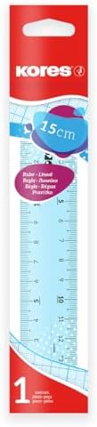 Kores Transparent Ruler 15cm with Inking Edge Random Colour view 2