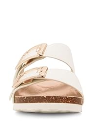 Madden Girl Women's Bodiee Slide Sandal, White
