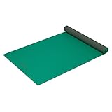 Gaiam Solid Two-Sided Yoga Mat, Green Storm, 3mm