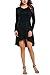 Meaneor Women's Fit And Flare Long Sleeve Dress High Low Elegant Swing Dresses