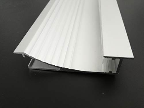 Hanks 71X16mm LED Drywall Aluminum Channel,Recessed Wall Channel to Replace Wall Foot Line for 10mm Strip Light (10x1m（DP-7116）) - Thumbnail 2