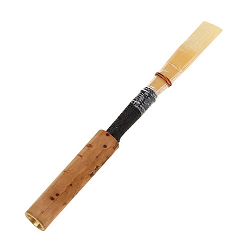 Oboe Reeds Cork Reed,Strength Medium Soft Hand made Oboe Reed with Plastic Case/Tube for Beginners Oboe Accessories (1Pc)