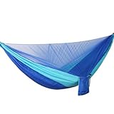 Surla Outdoor Automatic Quick-Open Anti-Mosquito Hammock Double Parachute with Mosquito Net Hammock