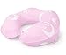 RESTCLOUD Kids Travel Neck Pillow for Airplane and Car, Head and Neck Support for Kids Age 3 to 10 (Pink)