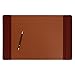 Dacasso Leather Desk Pad with Side Rails - Luxury Leather Desk Blotter for Writing - Executive Desk Surface Protector - (Mocha, 22 x 14)