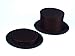 Forum Novelties Magician’s Collapsible Black Top Hat, Black, X-Large