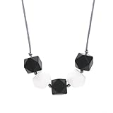 Silicone Teething Necklace - 4 Color Choices - Baby Safe For Mom To Wear - BPA-Free Beads To Chew - Stylish & Natural 