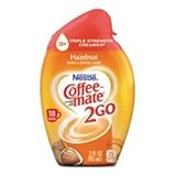 Coffee-mate 2GO Liquid Creamer, Hazelnut, 3 oz Squeeze Bottle, 6/Box by Coffee-mate