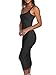 BEAGIMEG Women's Basic Tank Bodycon Sleeveless Solid Casual Long Dress Black