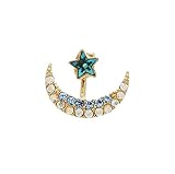 Pixel Jewelry 1985 - Fashion Women Moon Star Shape Crystal Rhinestone Stud Ear Earrings Stud
