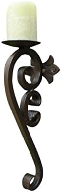 Shoreline Handmade Iron Wall Mounted Candle Holder/Sconce for Interior/Exterior use.-Bronze