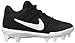 Nike Boy's Alpha Huarache Varsity Low MCS (BG) Baseball Shoe, Black/White-Oil Grey, 1Y Regular US Little Kid