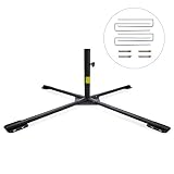 BESTEK Umbrella Base, 49.2" Rust Free Umbrella Stand Tempered Iron Patio Parasol Sunshade Stand, Cross Design