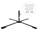BESTEK Umbrella Base, 49.2” Rust Free Umbrella Stand Tempered Iron Patio Parasol Sunshade Stand, Cross Design