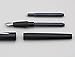 KACO EDGE Matte Black Fountain Pen, Schmidt Extra Fine Nib Gift Pen with Converter, Ink Cartridges Gift Box Set