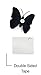 Butterfly Wall Decals - Butterfly Wall Stickers - 3D Butterfly Wall Stickers - Butterfly Wall Art - Wall Decals for Bedroom - Teen Room Decor - Black Butterfly Wall Stickers (12 pcs)
