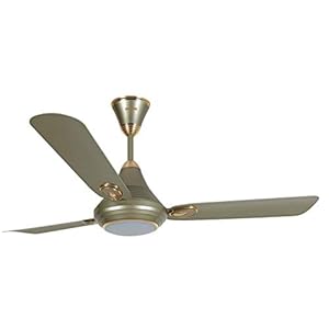 Luminous Lumaire Underlight Ceiling Fan with Remote (1200MM, Silky Gold, Pack of 1)