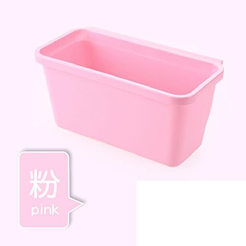kitchen garbage door-mounted trash debris pail creative desktop trash plastic large trash cone storage box-E