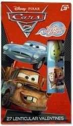Deluxe Lenticular Cars 2 Valentine Cards