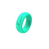 vanki Silicone Wedding Ring for Women Men Flexible Rubber Wedding-Bands Athlete Ring Non-Toxic,3Pack&Single,6 Colors Chioces