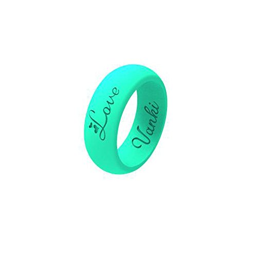 vanki Silicone Wedding Ring For Women Men Flexible Rubber Wedding-Bands Athlete Ring Non-toxic,3Pack&Single,6 Colors Chioces