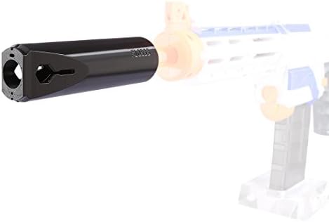 RAVPump Worker f10555 3D Printing Front Tube Decoration for Nerf (Black)