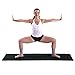 ProsourceFit Original Yoga Exercise Mat ¼” (6mm) Thick for Comfort and Stability with Carrying Straps, Non Slip – Blackthumb 3