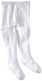 Country Kids Little Girls'  Organic Winter Tight,  White, 6-8 Years