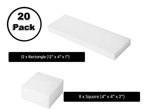 image for Modern Bethel 20 Pack Craft Foam Blocks -Rectangle & Square Foam Block