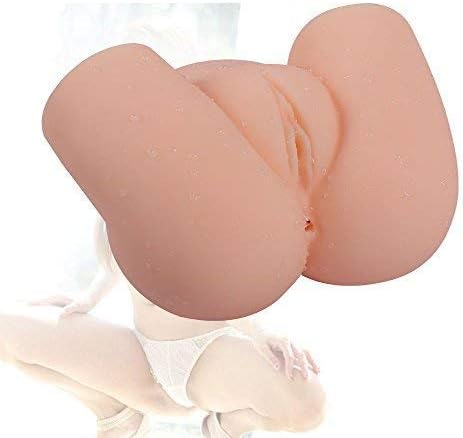 Male Reality Mas-tur-bation Sexy Buttocks 3D Silicone Va-ginal Anal Reversible Double Hole Design Big Ass for Adult Sex Toys