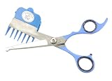 Scaredy Cut Silent Pet Grooming Kit For Cats & Dogs - Quiet Alternative to Electric Clippers For Sensitive Pets - Right-Handed, Blue