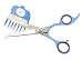 Scaredy Cut Silent Pet Grooming Kit For Cats & Dogs - Quiet Alternative to Electric Clippers For Sensitive Pets - Right-Handed, Blue