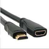 Premium Quality HDMI Extension Cable Lead, Male to Female (2 METER) (6.5 feet)- pjp electronics&reg;