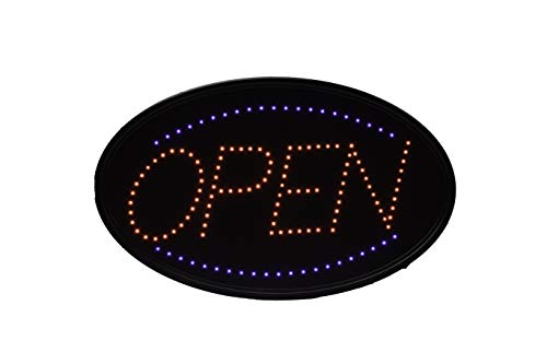 Open Sign LED Neon, Large 23" x 14". Also Includes: Open/Closed Hanging Sign, Business Hours Sign (All 3 Included) Value Pack | LED Open Sign - Flashing & Solid Light for Higher Visibility - Thumbnail 2