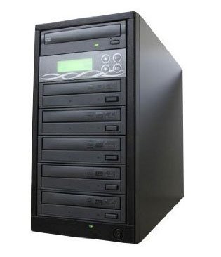 nioDrive1 to 5 Target DVD Cd Duplicator DVDRW Burners Duplication Controller, Standalone Copier Tower Dvd Recorder Black