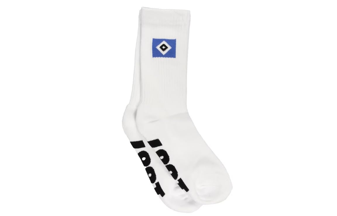 HSV Hamburger SV Sports Socks Stockings Set of 2 ** Hamburger SV ** White, White, 35-38