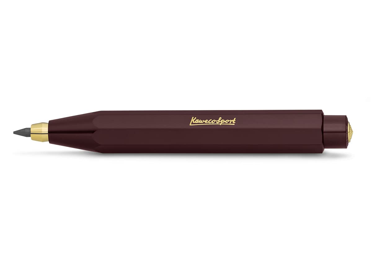 Kaweco CLASSIC SPORT Clutch Pencil Bordeaux 3.2 mm 5B I Lead Pencil in Classic Design I Mechanical Lead Pencil 10.5 cm I Refillable Pencil