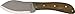Condor Tool & Knife Nessmuk Knife 4 Inch W/Leather Sheath - 1075 High-Carbon Steel Blade - Ergonomic Walnut Handle for Precise Control - Ideal for Survival, Camping, and Outdoor Adventures