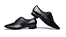 Gogodance Men's Boys Professional Lace-up Black Leather Latin Salsa Tango Ballroom Modern Dance Shoes