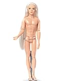 2017 New Boy Doll with 14 joint moveable / 3D Eyes Long Hair Nude Doll boyfriend for Barbie Boy Bridegroom OB Ken Doll Gift Toy