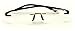 V.W.E Rectangular Rimless Memory Flex Temple Reading Glasses With Anti-reflective AR Coating (Black, 1.75)