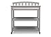 Delta Children Arch Top Changing Table with Wheels and Changing Pad, Grey