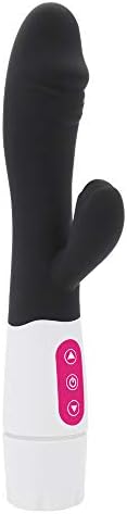 16 Speeds Waterproof Soft Silicone Rabbit Tools Women-Black