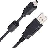 Data Transfer Charger Cable for Olympus Tough TG 870 860 630 830 4 3 1 XZ-1 | Wire Cord CB-USB5 for Olympus Tough TG 870 860 630 830 4 3 1 XZ-1 -2 &amp; Select Stylus | See List of Compatible Models Below