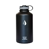 Klear Bottle - 64 Oz Double Insulated Stainless Steel Water Bottle (Black)