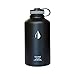 Klear Bottle - 64 Oz Double Insulated Stainless Steel Water Bottle (Black)