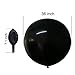Neo LOONS 36 Inch Giant Latex Balloons, Standard Black Round Balloons for Birthdays Weddings Receptions Festival Party Decoration, Pack of 5 Pcs
