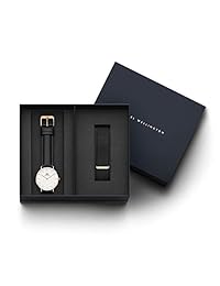 Daniel Wellington Set de regalo, reloj clásico Sheffield de 1.575 en con correa de cornwall